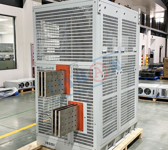 Water cooled rectifier for gas electrolysis