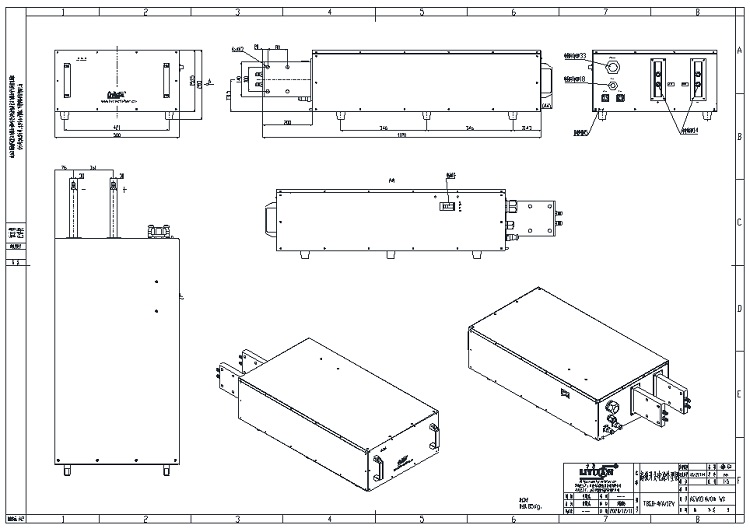 Structure of 0~12V 0~5000A Rectifier for electrolytic zinc